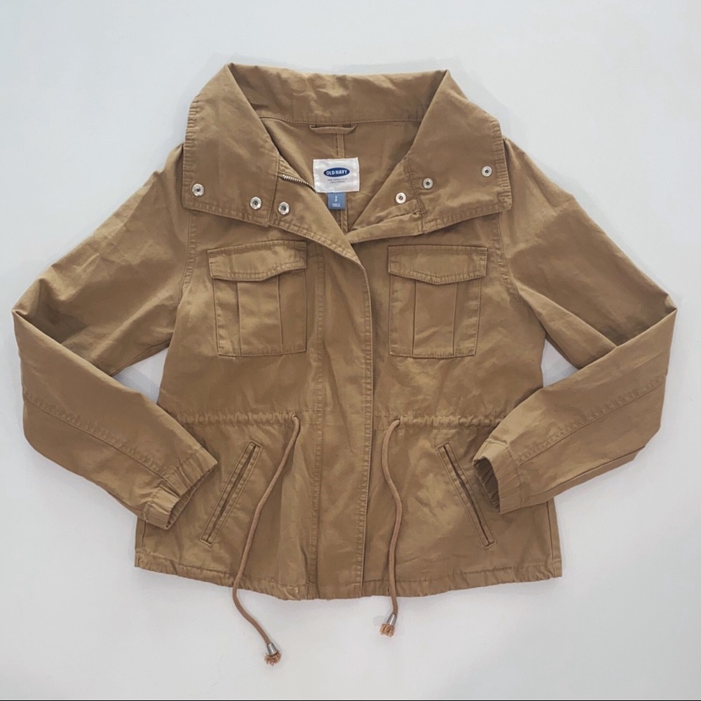 NWOT Old Navy Khaki Cargo Utility Jacket S